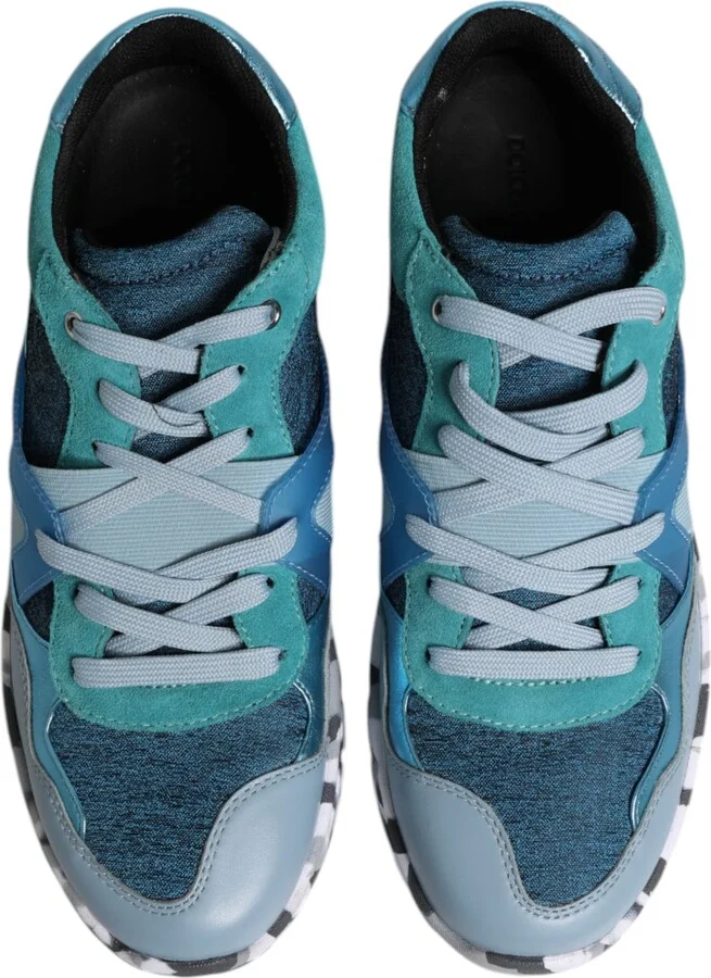 Multicolor Lace Up Low Top Men Sneakers Men's Shoes (Pre-Owned) - Image 3