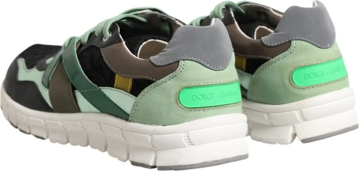 Multicolor Lace Up Low Top Sneakers Men's Shoes (Pre-Owned) - Image 5