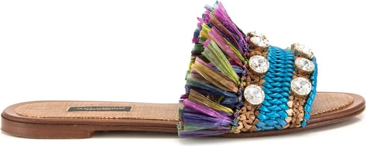Multicolor Lambskin Women Women's Sandal