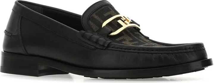 Multicolor Leather And Fabric Loafers - Image 2