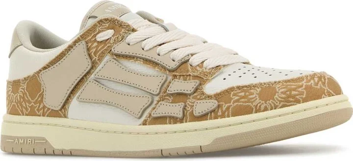 Multicolor Leather And Fabric Skel Sneakers - Image 2