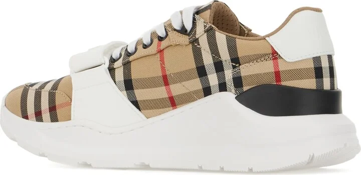 Multicolor Leather And Fabric Sneakers - Image 3