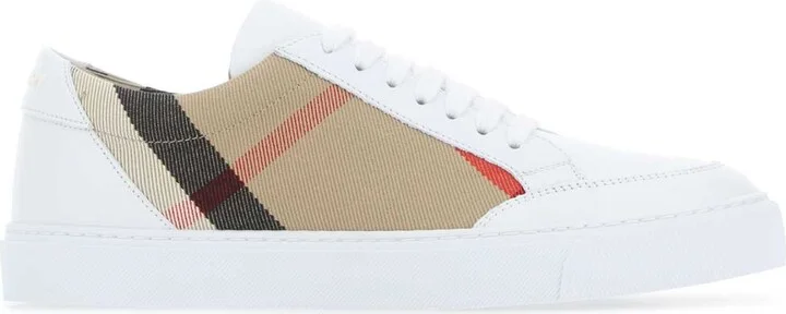 Multicolor Leather And Fabric Sneakers