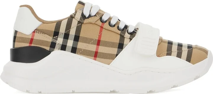 Multicolor Leather And Fabric Sneakers
