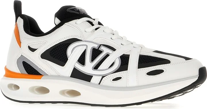 Multicolor Leather And Fabric Vlogo Easyjog Sneakers - Image 2