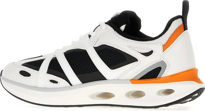 Multicolor Leather And Fabric Vlogo Easyjog Sneakers - Image 3