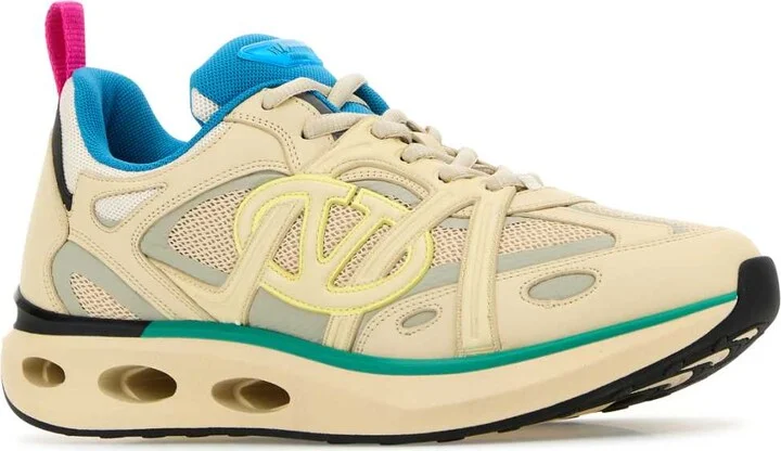 Multicolor Leather And Fabric Vlogo Easyjog Sneakers - Image 2