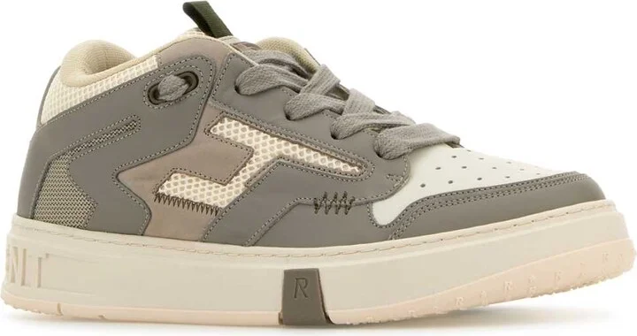 Multicolor Leather And Mesh Reptor 2 Sneakers - Image 2