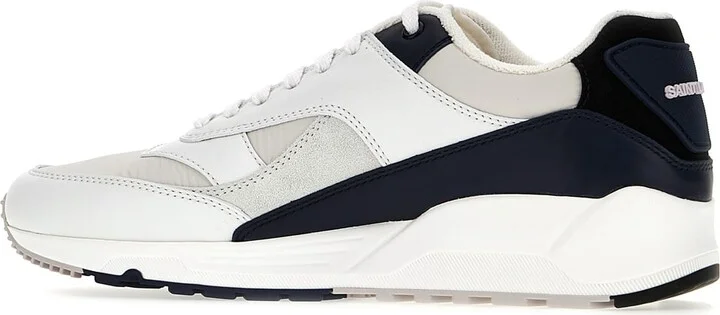 Multicolor Leather And Nylon Bump Sneakers - Image 3