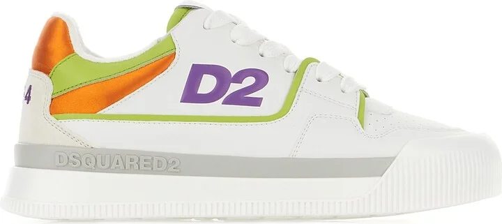 Multicolor Leather And Polyester New Jersey Sneakers
