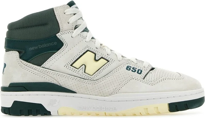 Multicolor leather and suede 650 sneakers