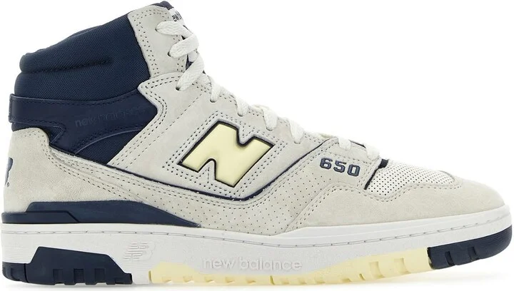 Multicolor leather and suede 650 sneakers