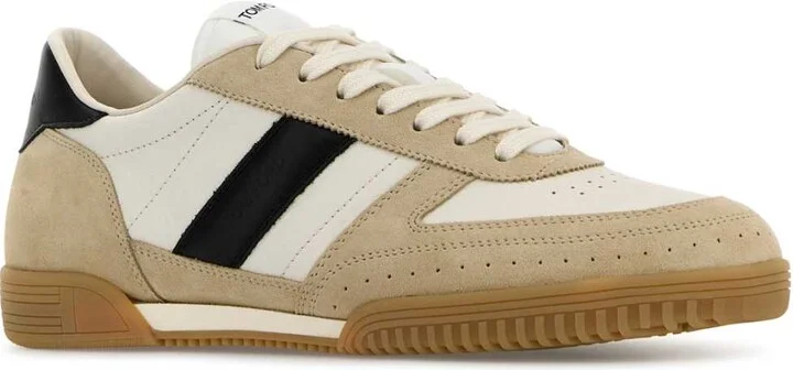 Multicolor Leather And Suede Terence Sneakers - Image 2