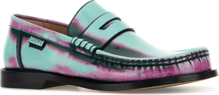 Multicolor Leather Campo Loafers - Image 2