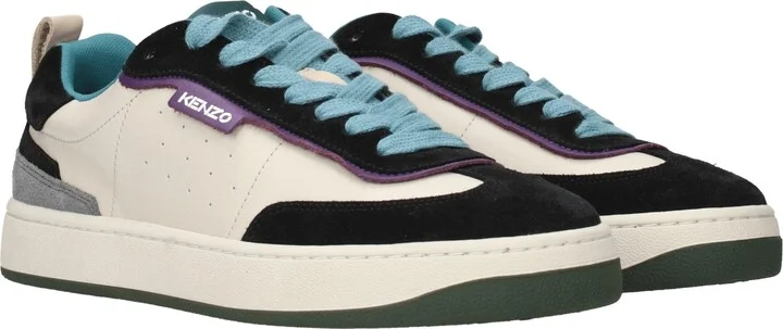 Multicolor Leather Low Men's Tops - Image 2
