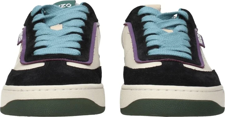 Multicolor Leather Low Men's Tops - Image 3