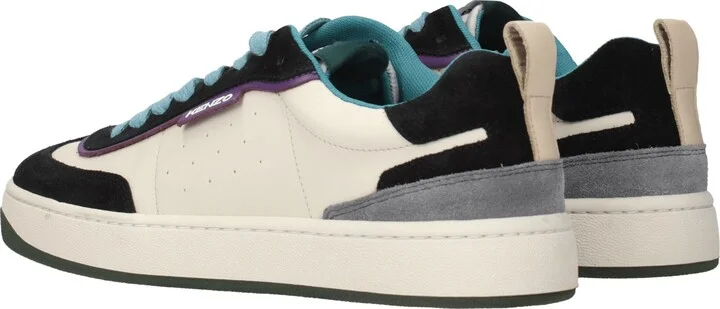 Multicolor Leather Low Men's Tops - Image 4