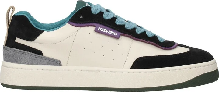 Multicolor Leather Low Men's Tops