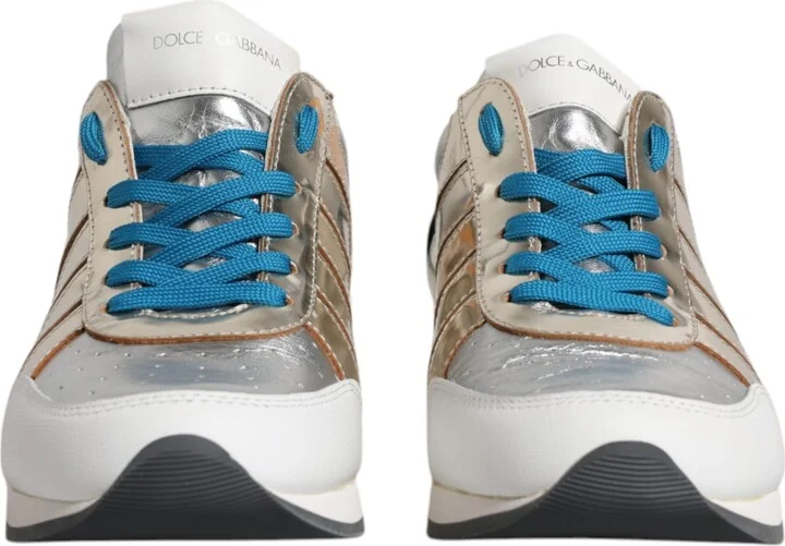 Multicolor Leather Low Top Sneakers Women's Shoes (Pre-Owned) - Image 2