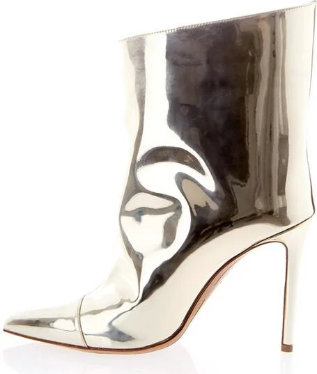 Multicolor Leather Patent Women's Boot - Image 3