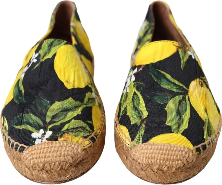 Multicolor Lemon Slip On Espadrilles Women's Shoes - Image 2