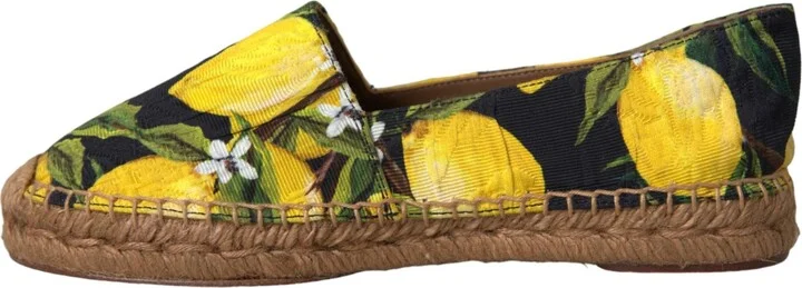Multicolor Lemon Slip On Espadrilles Women's Shoes - Image 5