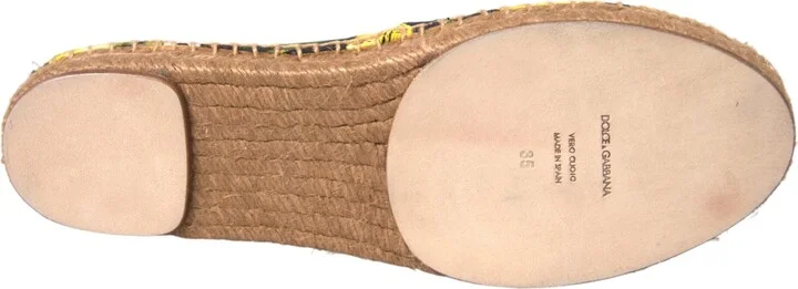 Multicolor Lemon Slip On Espadrilles Women's Shoes - Image 6