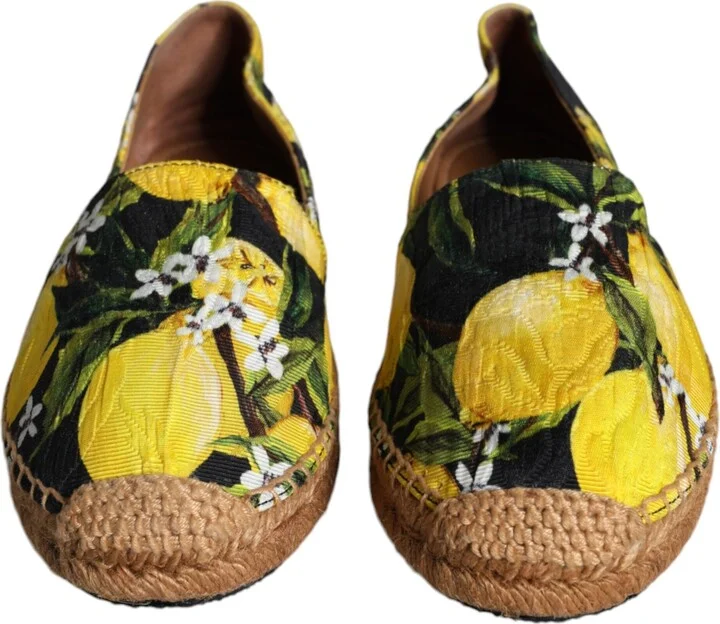 Multicolor Lemon Slip On Espadrilles Women's Shoes - Image 2
