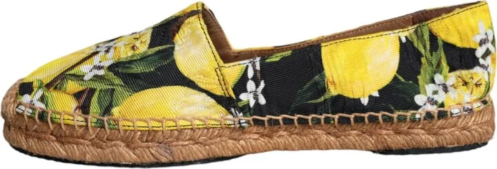 Multicolor Lemon Slip On Espadrilles Women's Shoes - Image 5