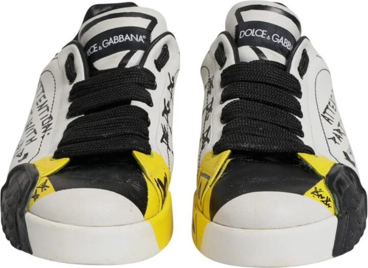 Multicolor Lettering Portofino Sneakers Men's Shoes (Pre-Owned) - Image 2