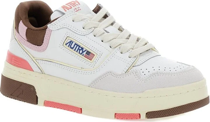 Multicolor Low Top Sneakers With Logo Patch In Leather Woman - Image 2