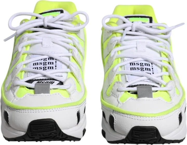 Multicolor Low Top Trainers Lace Up Sneakers Men's Shoes (Pre-Owned) - Image 2