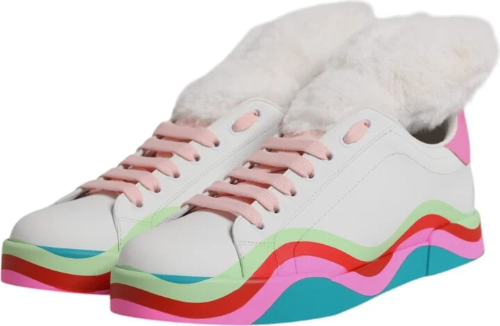 Multicolor Low Top Trainers Sneakers Women's Shoes - Image 4
