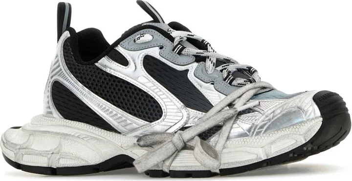Multicolor Mesh And Rubber 3xl Gradient Sneakers - Image 2