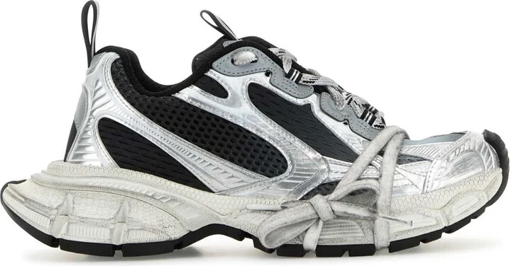 Multicolor Mesh And Rubber 3xl Gradient Sneakers