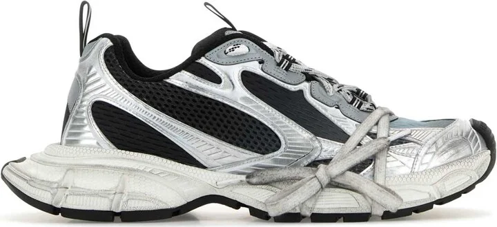 Multicolor Mesh And Rubber 3xl Gradient Sneakers