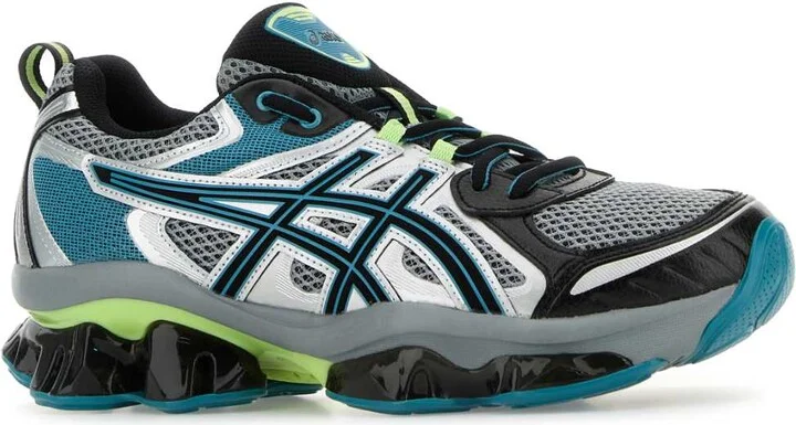Multicolor Mesh And Rubber Gel Quantum Kinetic Sneakers - Image 2