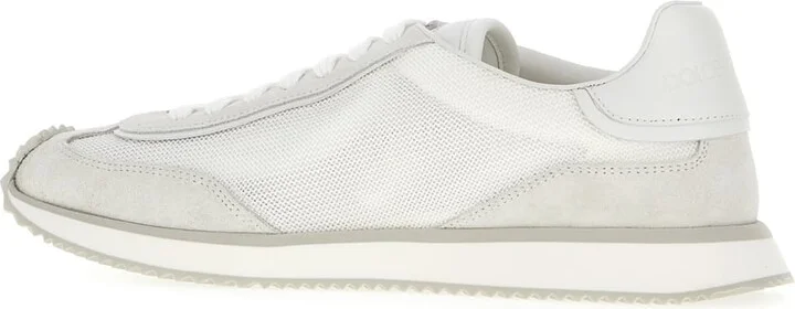 Multicolor Mesh And Split Leather Cushion Sneakers - Image 3
