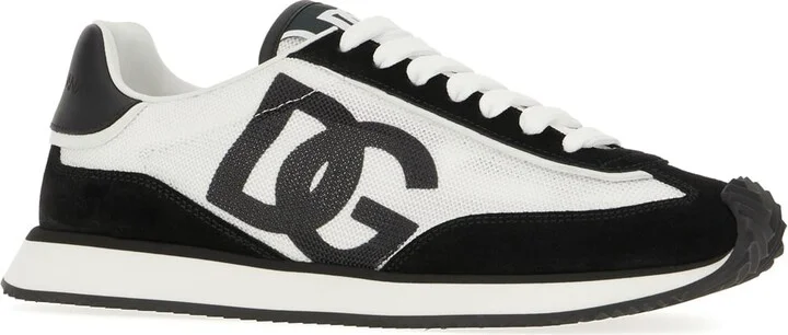 Multicolor Mesh And Split Leather Cushion Sneakers - Image 2