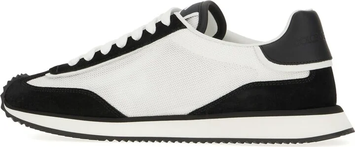 Multicolor Mesh And Split Leather Cushion Sneakers - Image 3