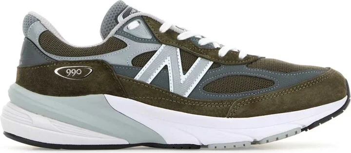 Multicolor Mesh And Suede 990v6 Sneakers