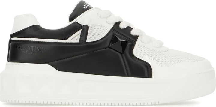 Multicolor Nappa Leather And Fabric One Stud Xl Sneakers