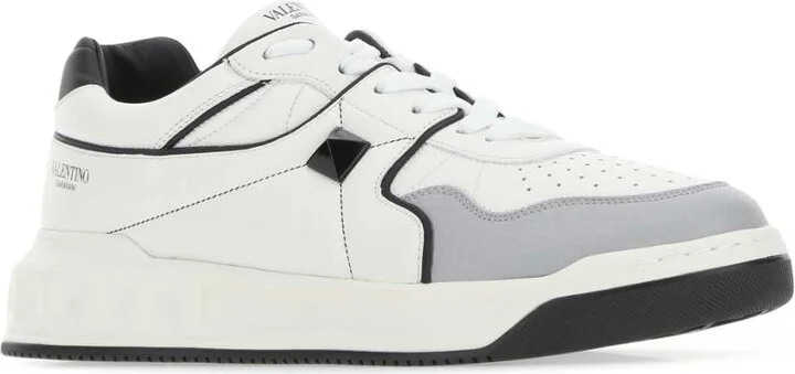Multicolor Nappa Leather One Stud Sneakers - Image 2