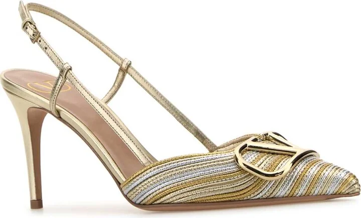 Multicolor Nappa Leather Vlogo Signature Pumps - Image 2