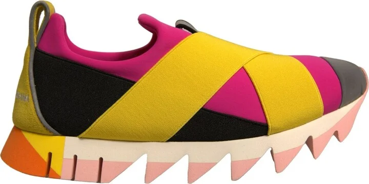 Multicolor Neoprene Elastic Ibiza Sneakers Women's Shoes (Pre-Owned)