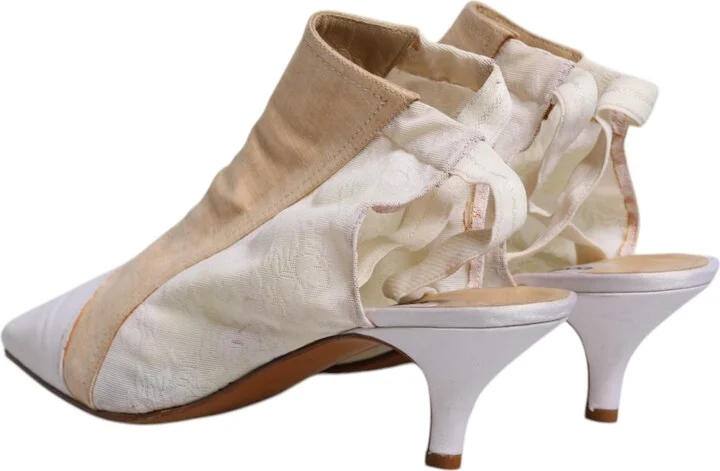 Multicolor Patchwork Heels Slingback Women's Shoes (Pre-Owned) - Image 5