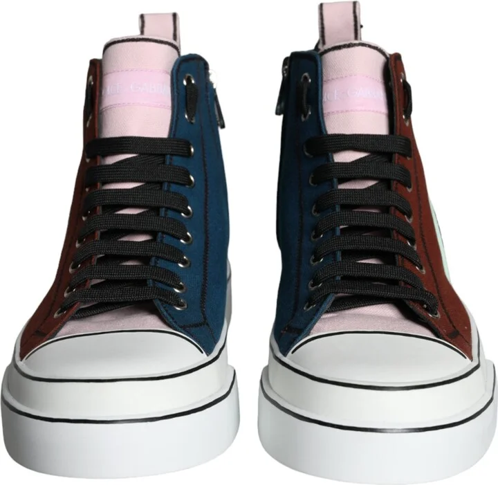 Multicolor Patchwork High Top Sneaker Men's Shoes - Image 2