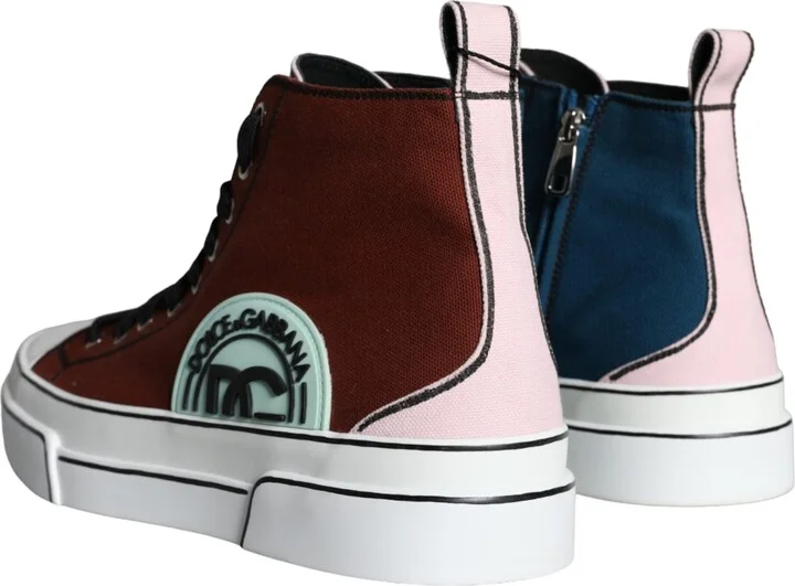 Multicolor Patchwork High Top Sneaker Men's Shoes - Image 4