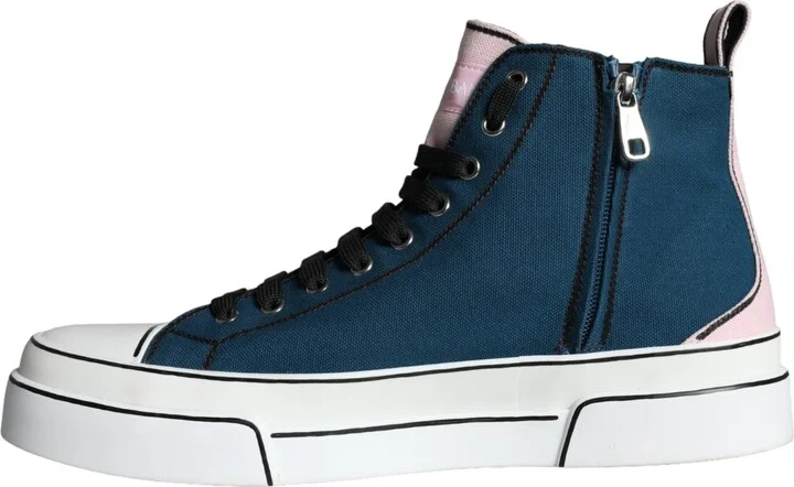 Multicolor Patchwork High Top Sneaker Men's Shoes - Image 5
