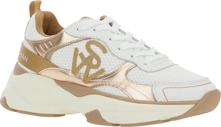 Multicolor Sneakers With Logo Embroidery On The Side And Logo Patch On The Heel In Leather And Mesh Woman - Image 2